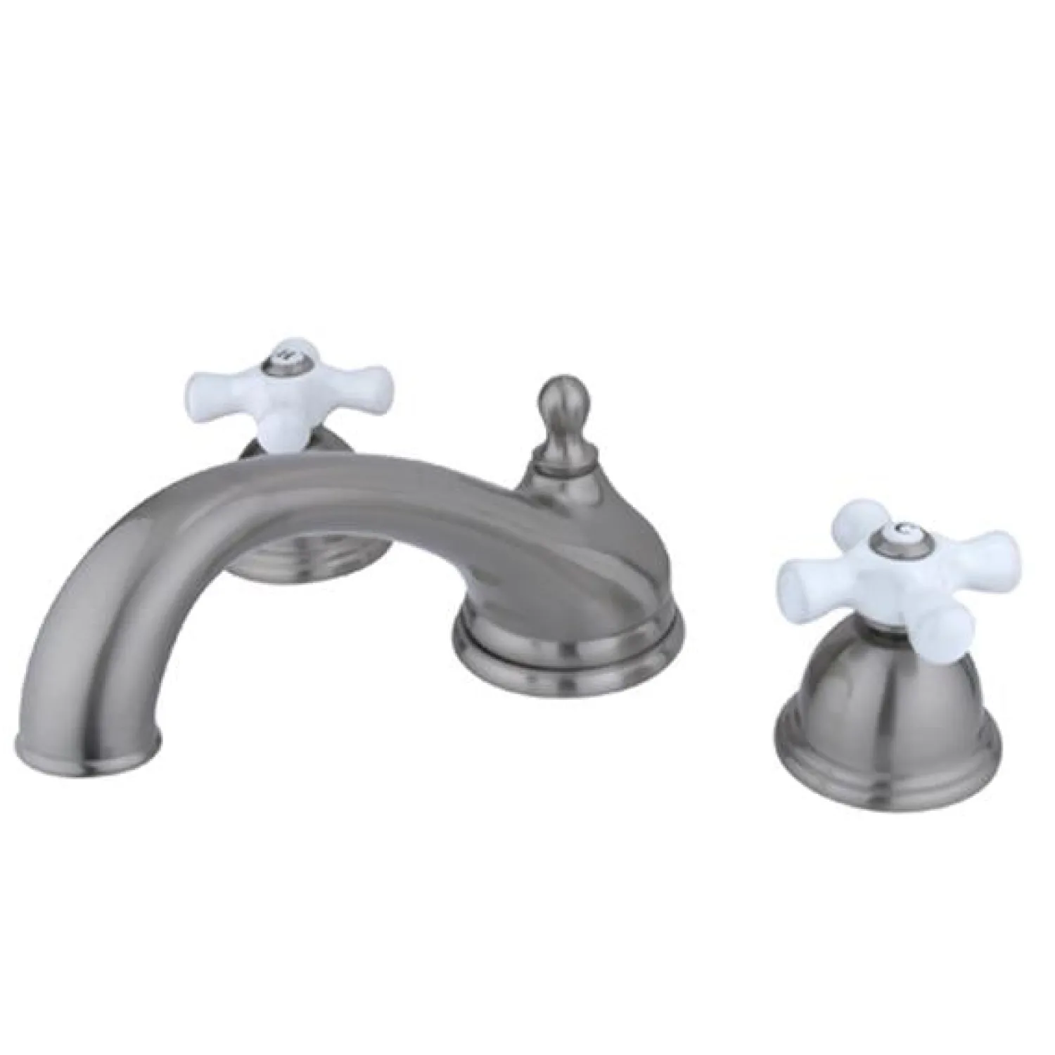 Clearance Vintage Solid Brass Two Handle Three Hole Roman Tub Filler Tub Faucets