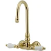 New Vintage 3-3/8" Spread Classic Wall Mount Clawfoot Tub Filler Tub Faucets