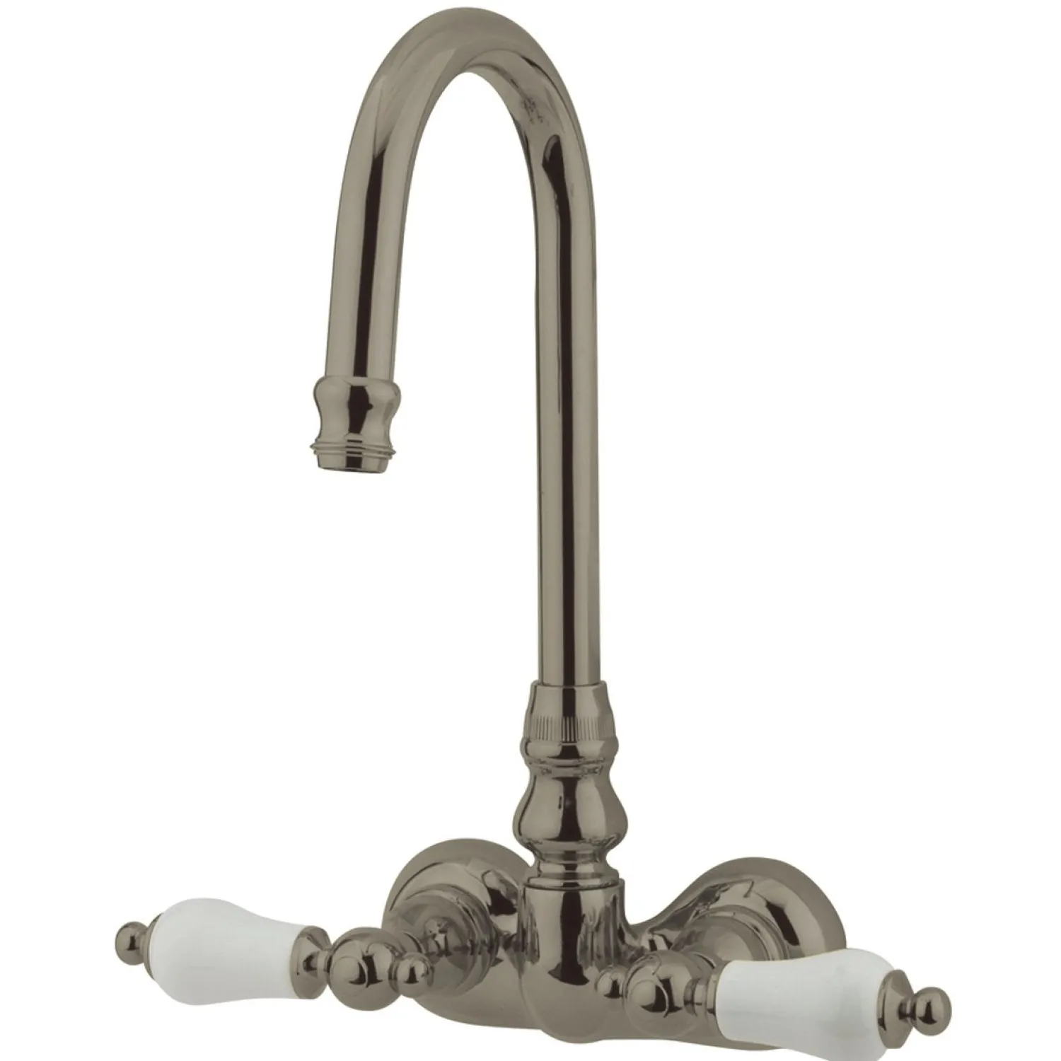 New Vintage 3-3/8" Spread Classic Wall Mount Clawfoot Tub Filler Tub Faucets