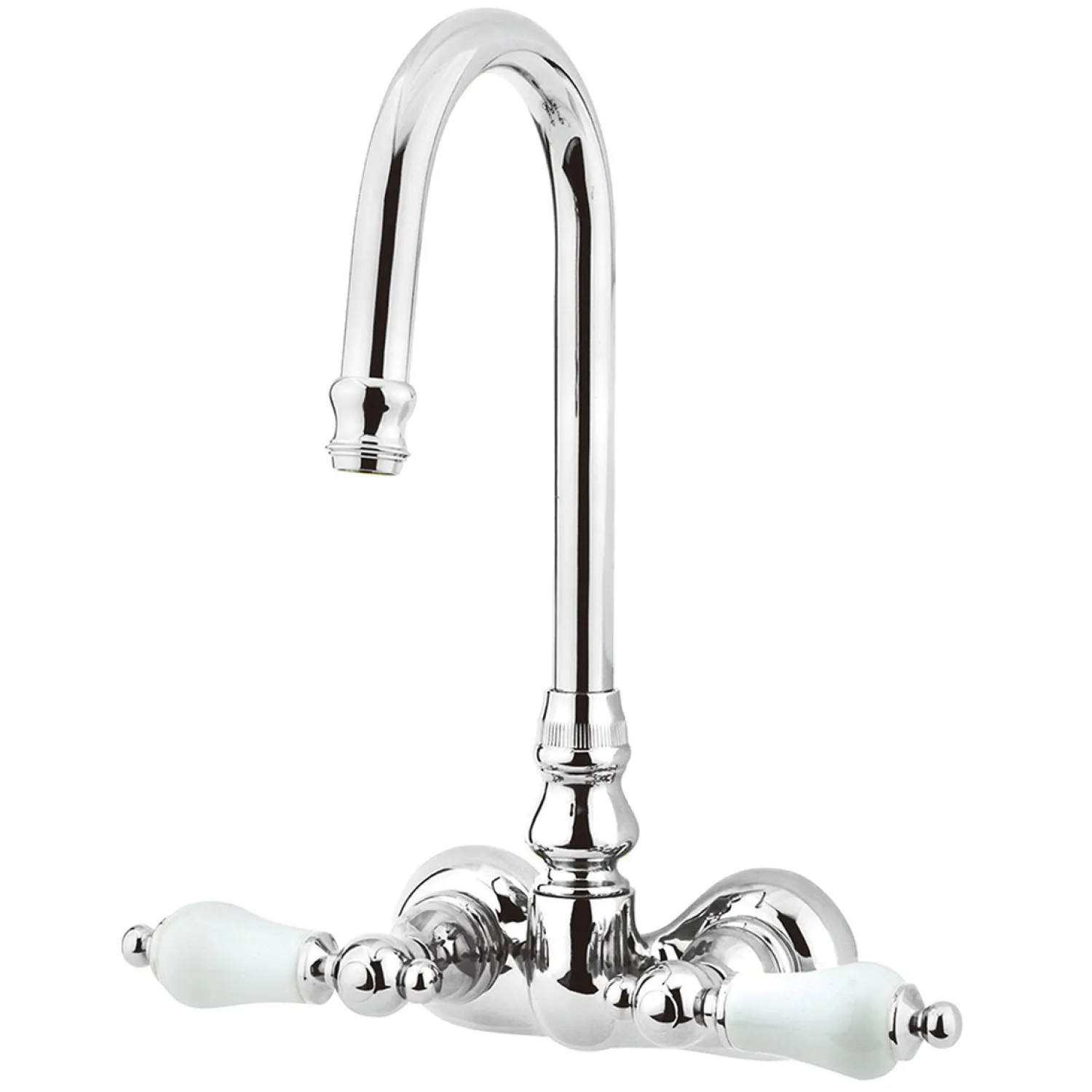 New Vintage 3-3/8" Spread Classic Wall Mount Clawfoot Tub Filler Tub Faucets