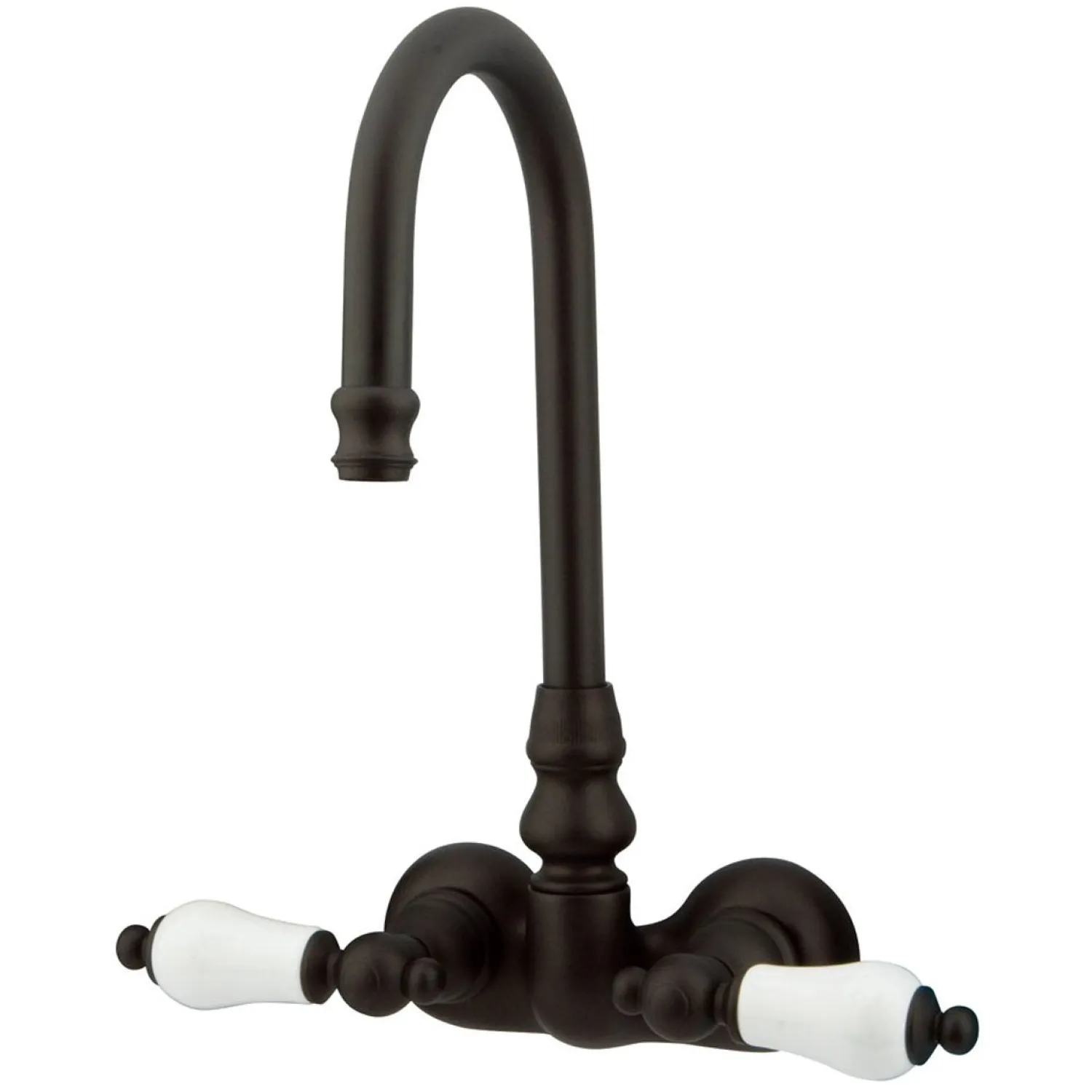 New Vintage 3-3/8" Spread Classic Wall Mount Clawfoot Tub Filler Tub Faucets