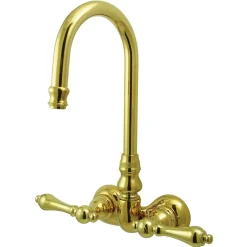 Hot Vintage 3-3/8" Spread Wall Mount Clawfoot Tub Filler Faucet Tub Faucets