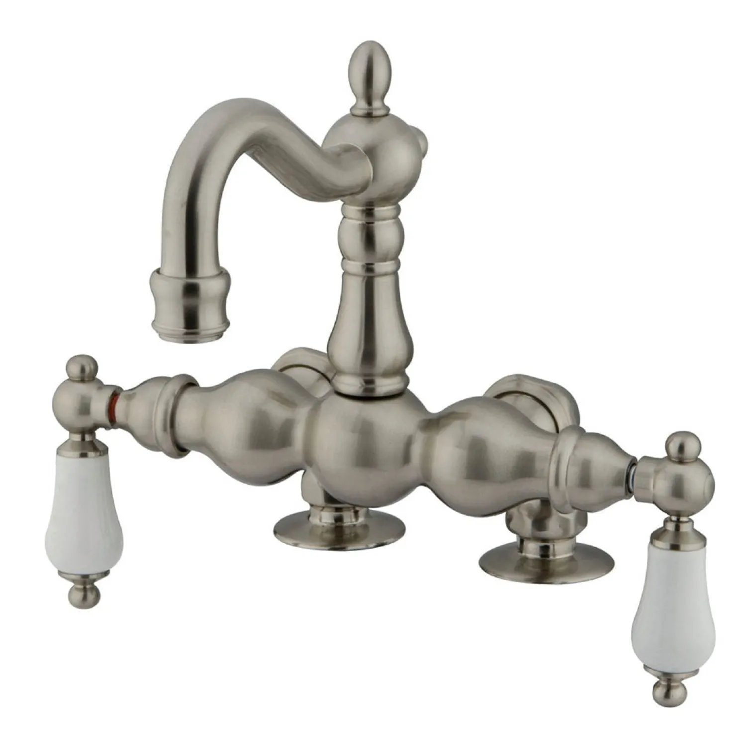 Clearance Vintage 3-3/8" Spread Deck Mount Clawfoot Tub Filler Tub Faucets