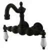 Sale Vintage 3-3/8" Spread Wall Mount Clawfoot Tub Filler Tub Faucets
