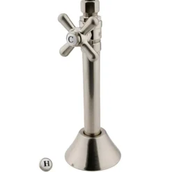 Vintage Straight Stop with 1/2" Sweat, 3/8" OD Compression Angle and 5" Extension Toilet Parts
