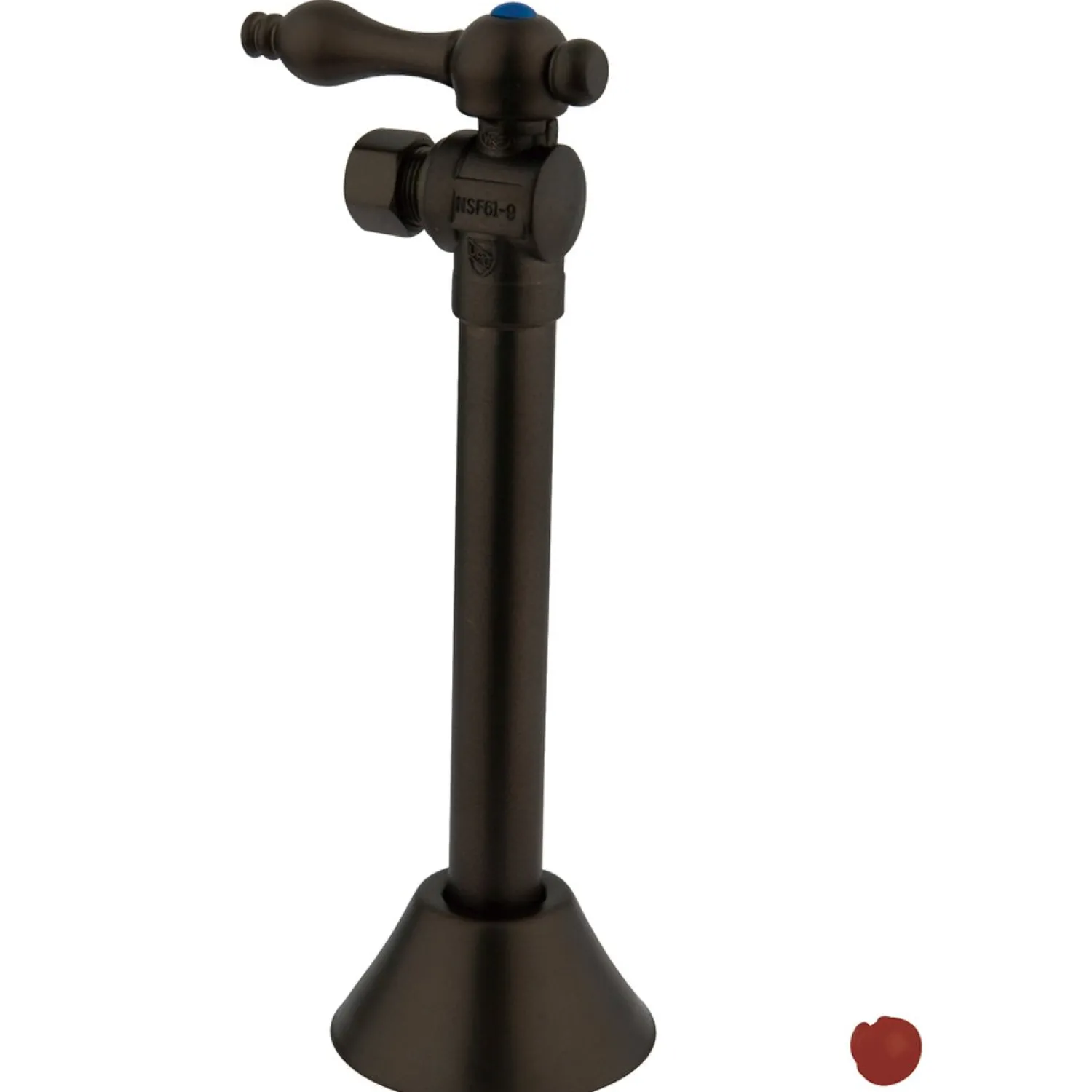 Best Vintage 1/2" Sweat, 3/8" OD Compression with 5" Extension Angle Shut-off Valve Toilet Parts