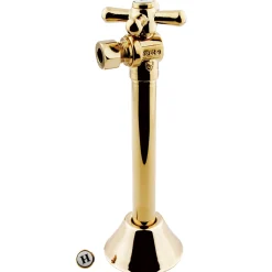 Vintage 1/2" Sweat, 3/8" OD Compression Angle Shut-off Valve with 5" Extension Toilet Parts