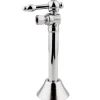 Outlet Vintage 1/2" Sweat, 3/8" OD Compression Angle Shut-off Valve with 5" Extension in Polished Chrome Toilet Parts