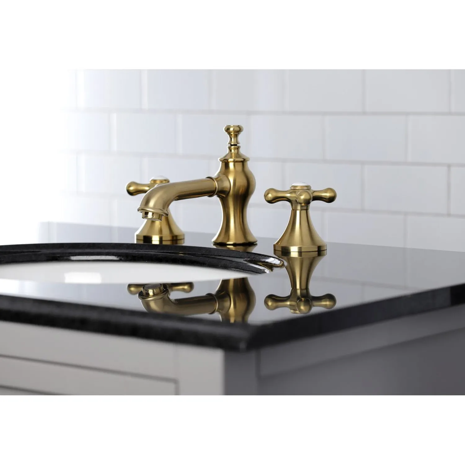 Sale Vintage Three-Hole 8-Inch Widespread Bathroom Faucet 8" Widespread