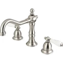 Outlet Vintage 8 to 16-Inch Widespread Three-Hole Bathroom Faucet 8" Widespread