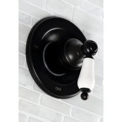 Outlet Vintage Tub and Shower Faucet in Matte Black Tub & Shower Sets