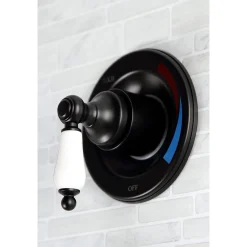 Outlet Vintage Tub and Shower Faucet in Matte Black Tub & Shower Sets