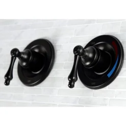 Clearance Vintage Twin Handles Tub Shower Faucet Tub & Shower Sets