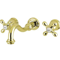 Sale Vintage Two-Handle Wall Mount Bathroom Faucet Wall Mount