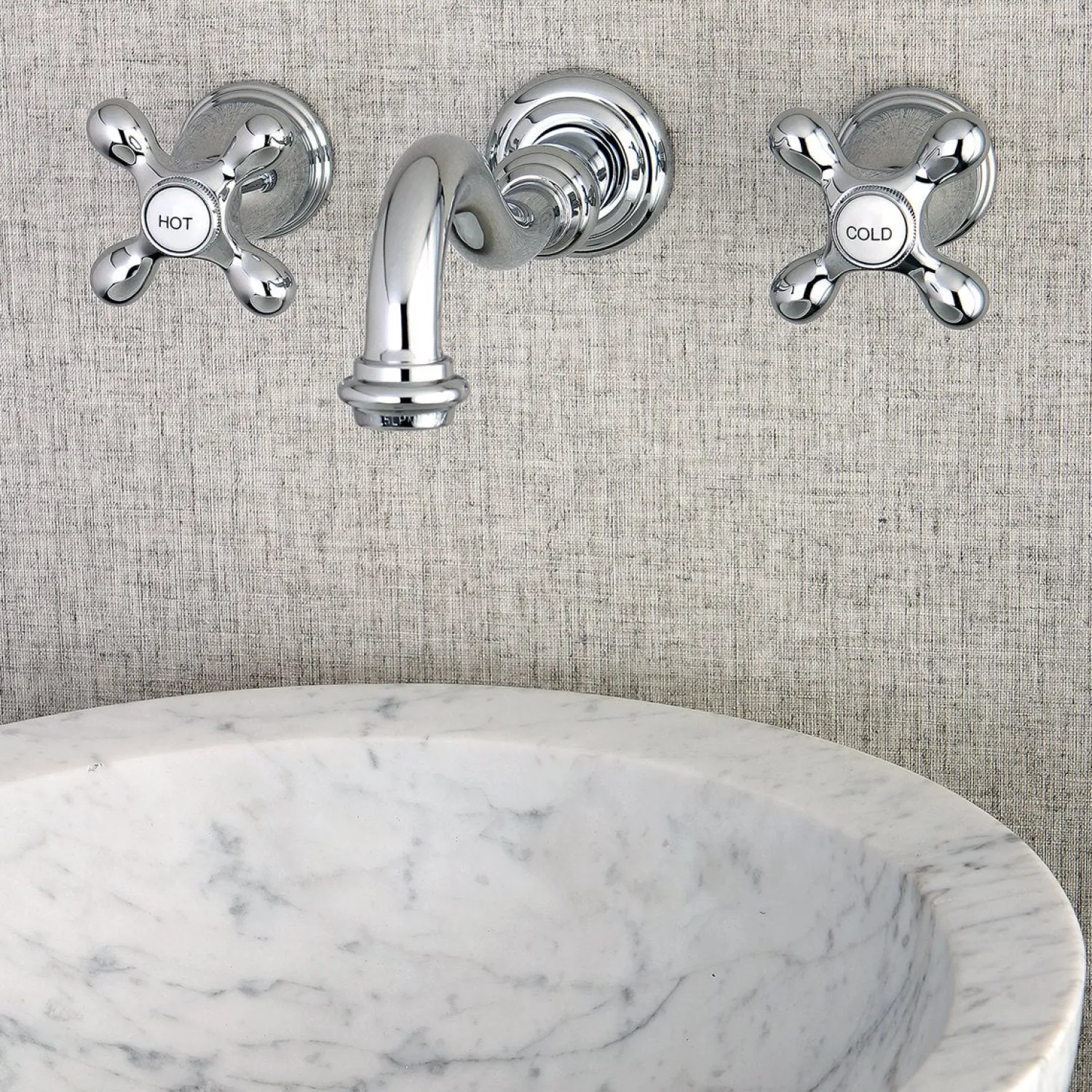 Sale Vintage Two-Handle Wall Mount Bathroom Faucet Wall Mount