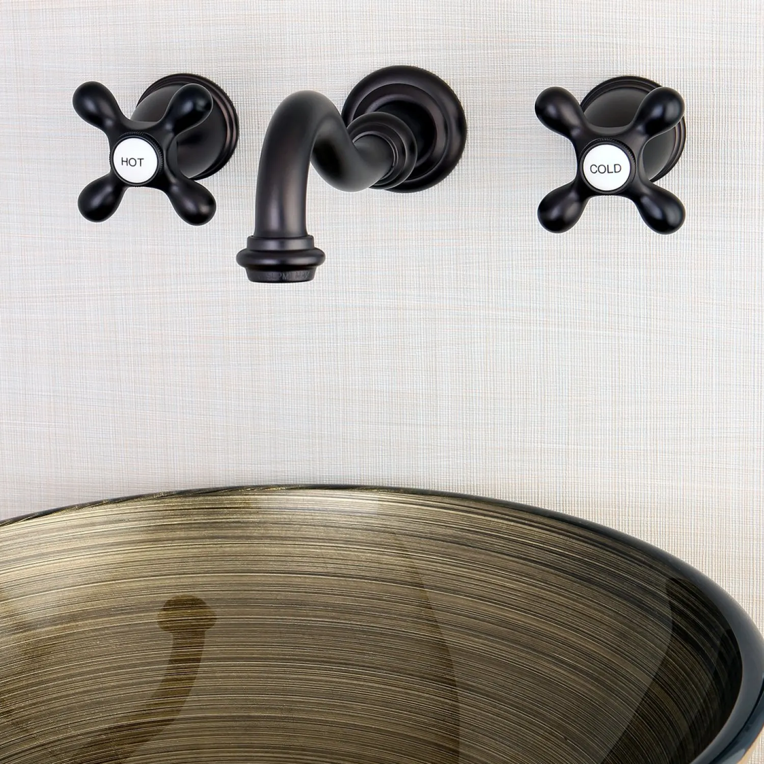 Sale Vintage Two-Handle Wall Mount Bathroom Faucet Wall Mount