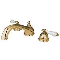 Hot Vintage Two Handle Solid Brass Roman Tub Filler Tub Faucets