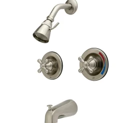 Sale Vintage Two Handle Tub and Shower Faucet Tub & Shower Sets