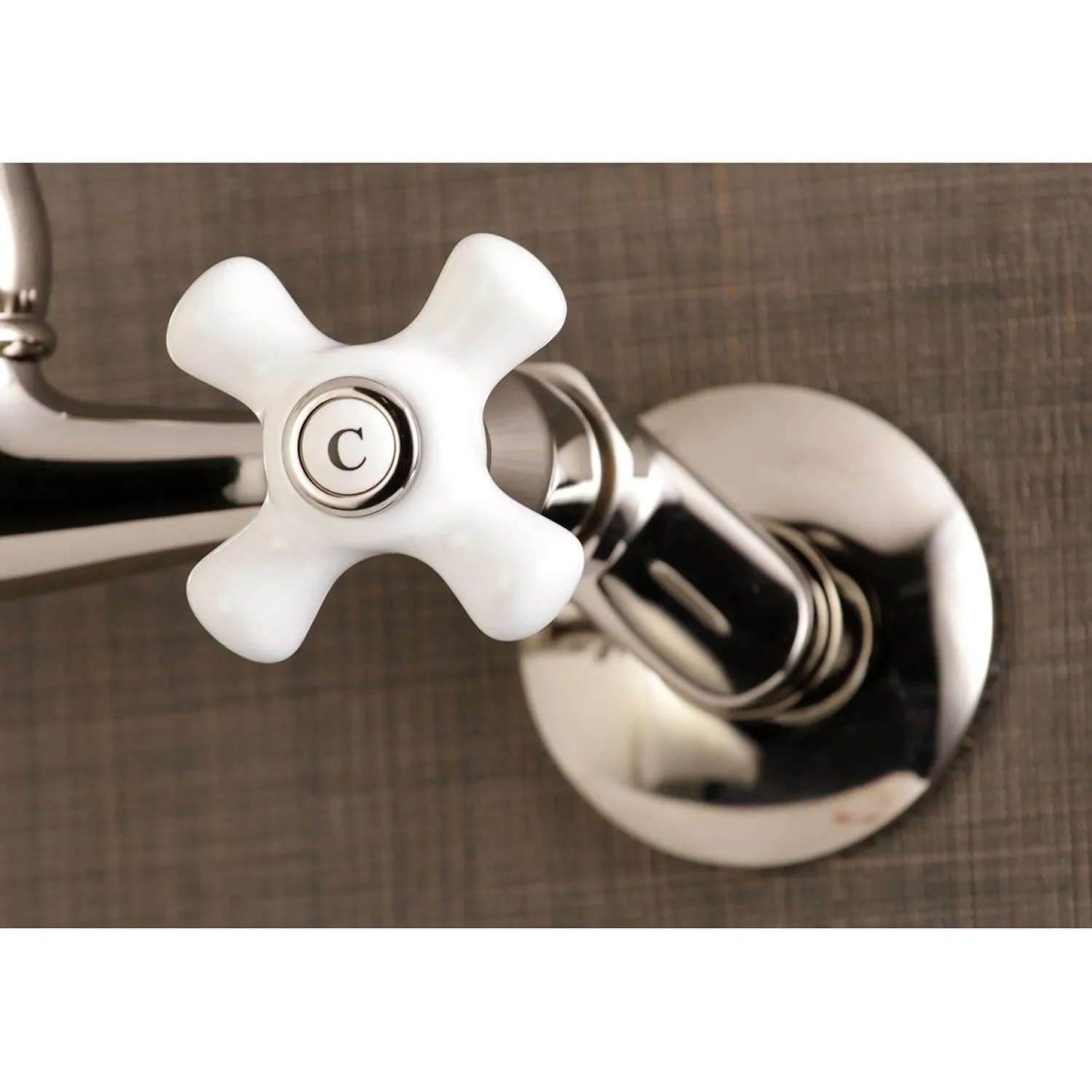 Clearance Vintage Wall Mount 6-Inch Adjustable Center Kitchen Faucet Wall Mounted Kitchen Faucets