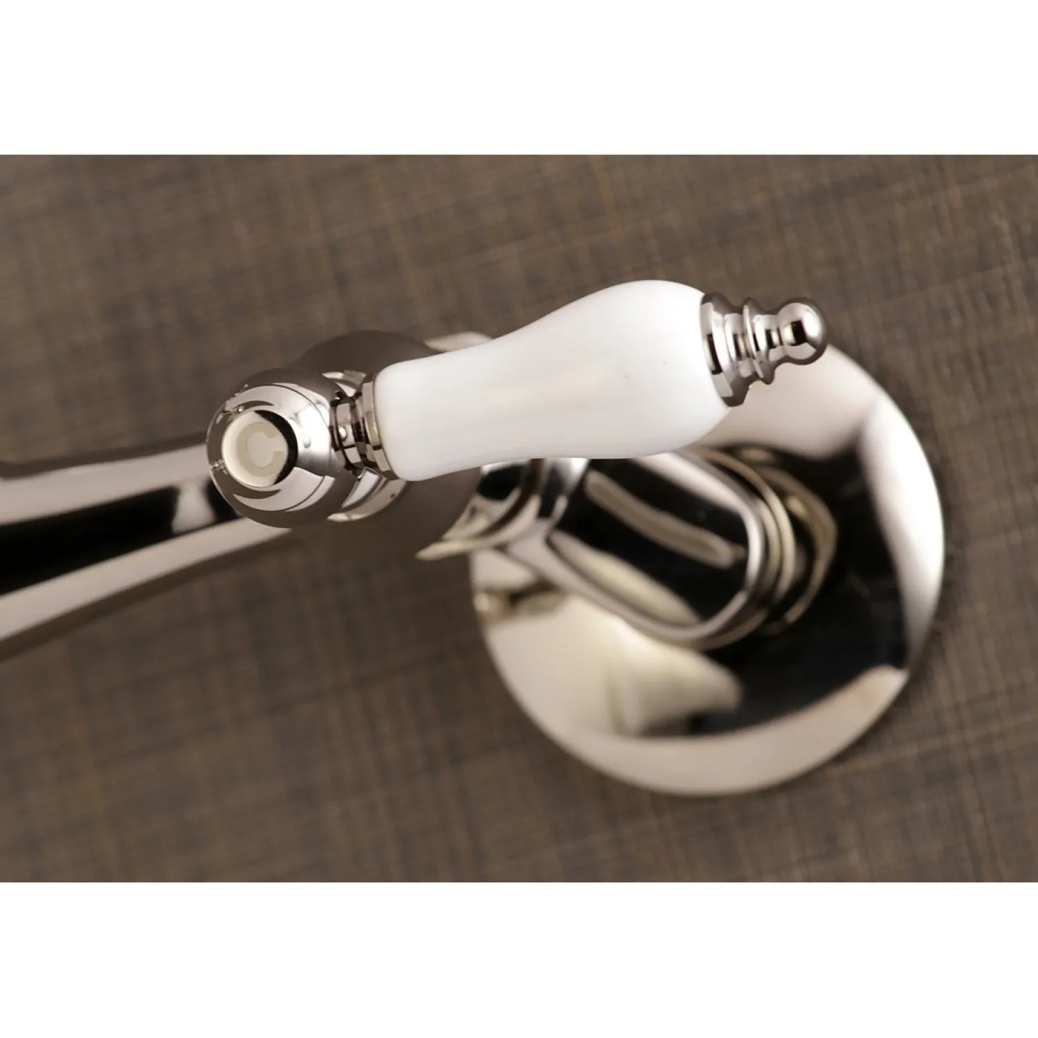Discount Vintage Wall Mount 6" Adjustable Center Kitchen Faucet Wall Mounted Kitchen Faucets