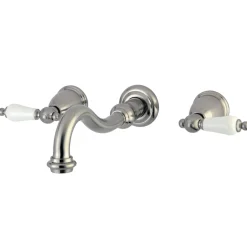 New Vintage Wall Mount 2-Handle Bathroom Faucet Wall Mount