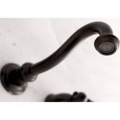 New Vintage Wall Mount 2-Handle Bathroom Faucet Wall Mount