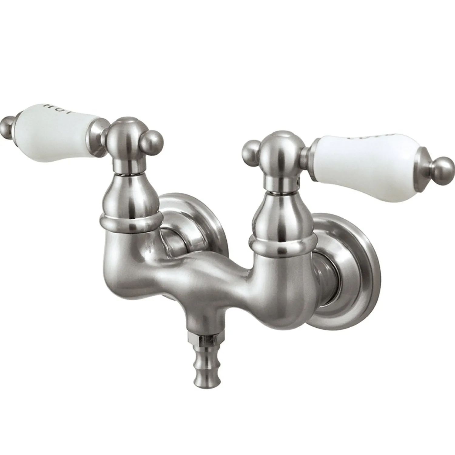 Clearance Vintage Wall Mount 3-3/8" Centers Clawfoot Tub Filler Tub Faucets