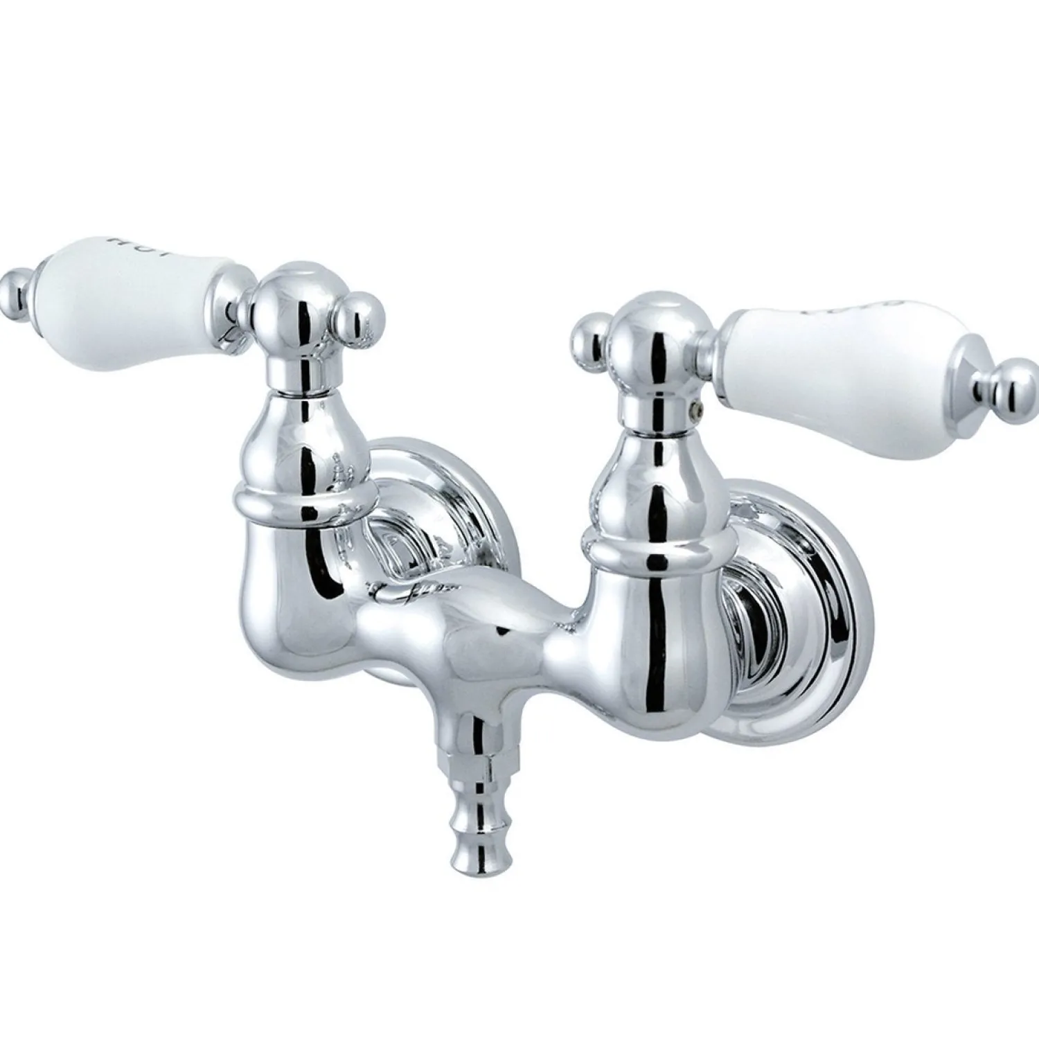 Clearance Vintage Wall Mount 3-3/8" Centers Clawfoot Tub Filler Tub Faucets