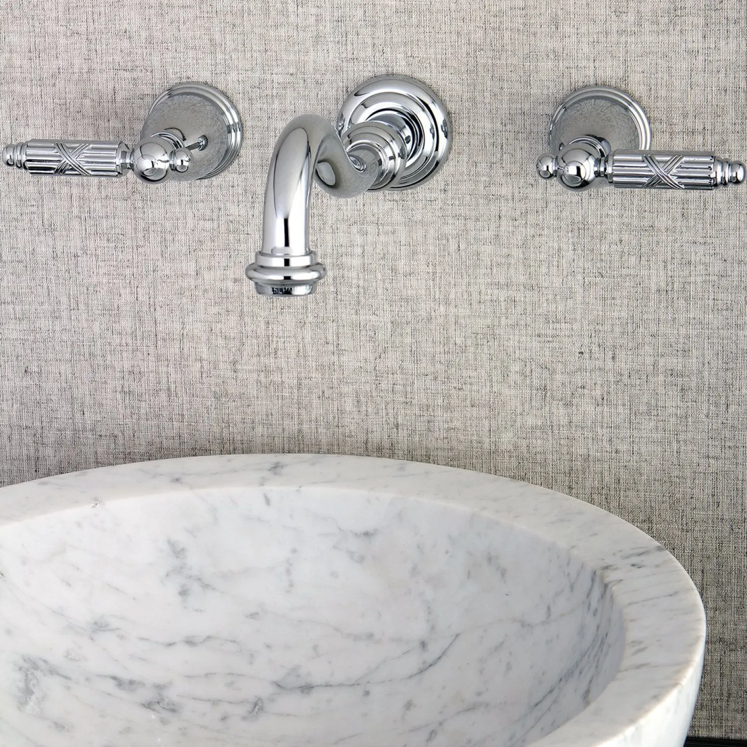 Sale Vintage Wall Mount Two-Handle Bathroom Faucet Wall Mount