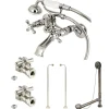 Clearance Vintage Wall Mount 22.56" Clawfoot Faucet Package Tub Faucets