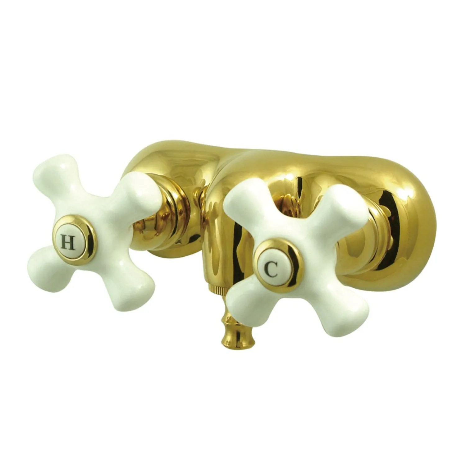 Discount Vintage 3-3/8" Wall Mount Clawfoot Tub Filler Faucet Tub Faucets