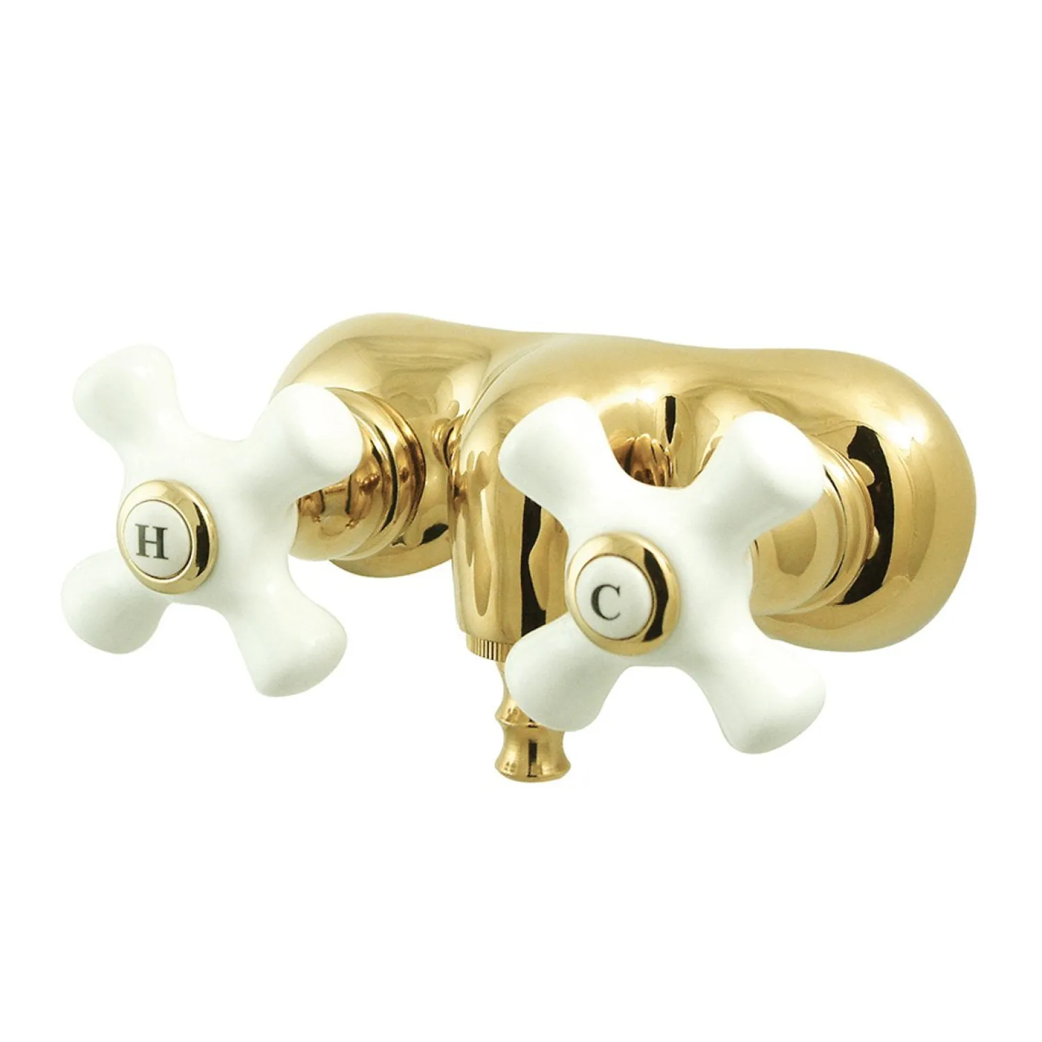 Discount Vintage 3-3/8" Wall Mount Clawfoot Tub Filler Faucet Tub Faucets
