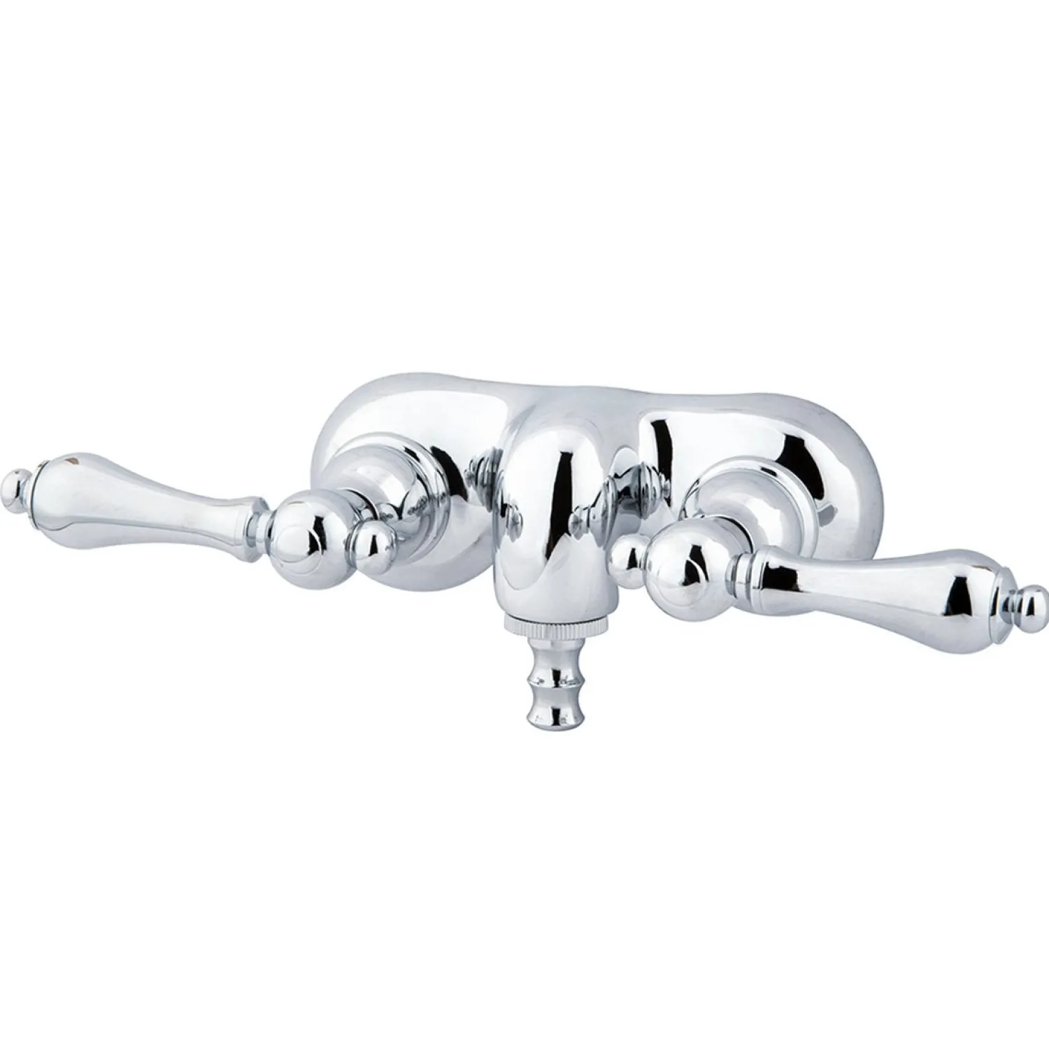 Online Vintage Wall Mount 3-3/8" Classic Brass Clawfoot Tub Filler Tub Faucets