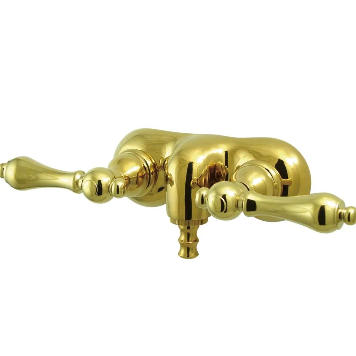 Online Vintage Wall Mount 3-3/8" Classic Brass Clawfoot Tub Filler Tub Faucets