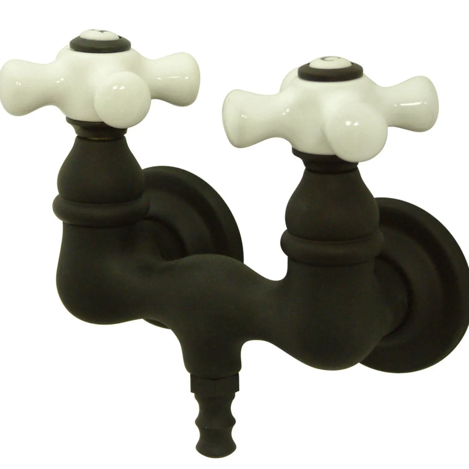 Hot Vintage Wall Mount 3-3/8" Centers Brass Clawfoot Tub Filler Tub Faucets