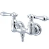 New Vintage Wall Mount 3-3/8" Clawfoot Tub Filler Tub Faucets