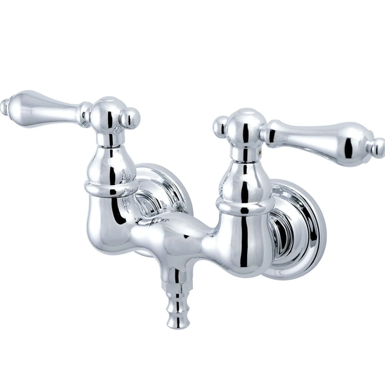 New Vintage Wall Mount 3-3/8" Clawfoot Tub Filler Tub Faucets