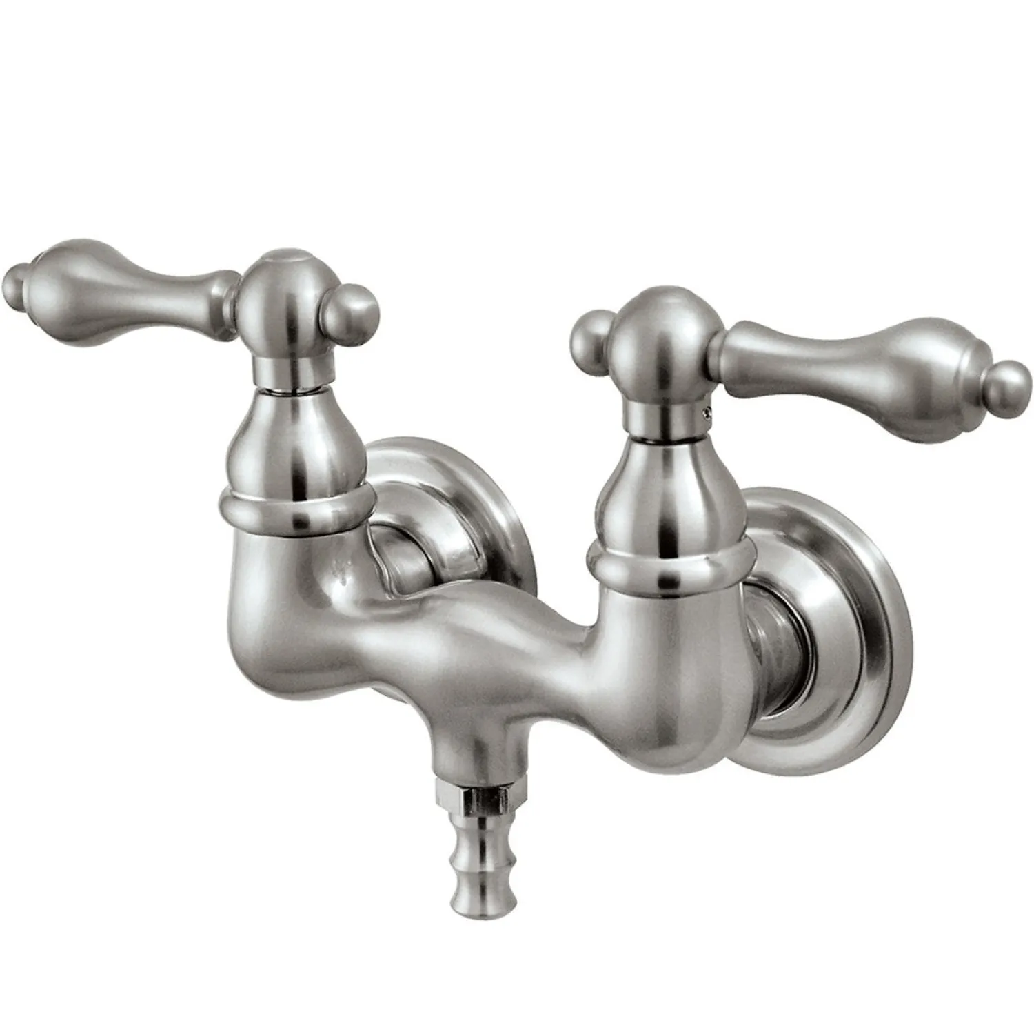 New Vintage Wall Mount 3-3/8" Clawfoot Tub Filler Tub Faucets