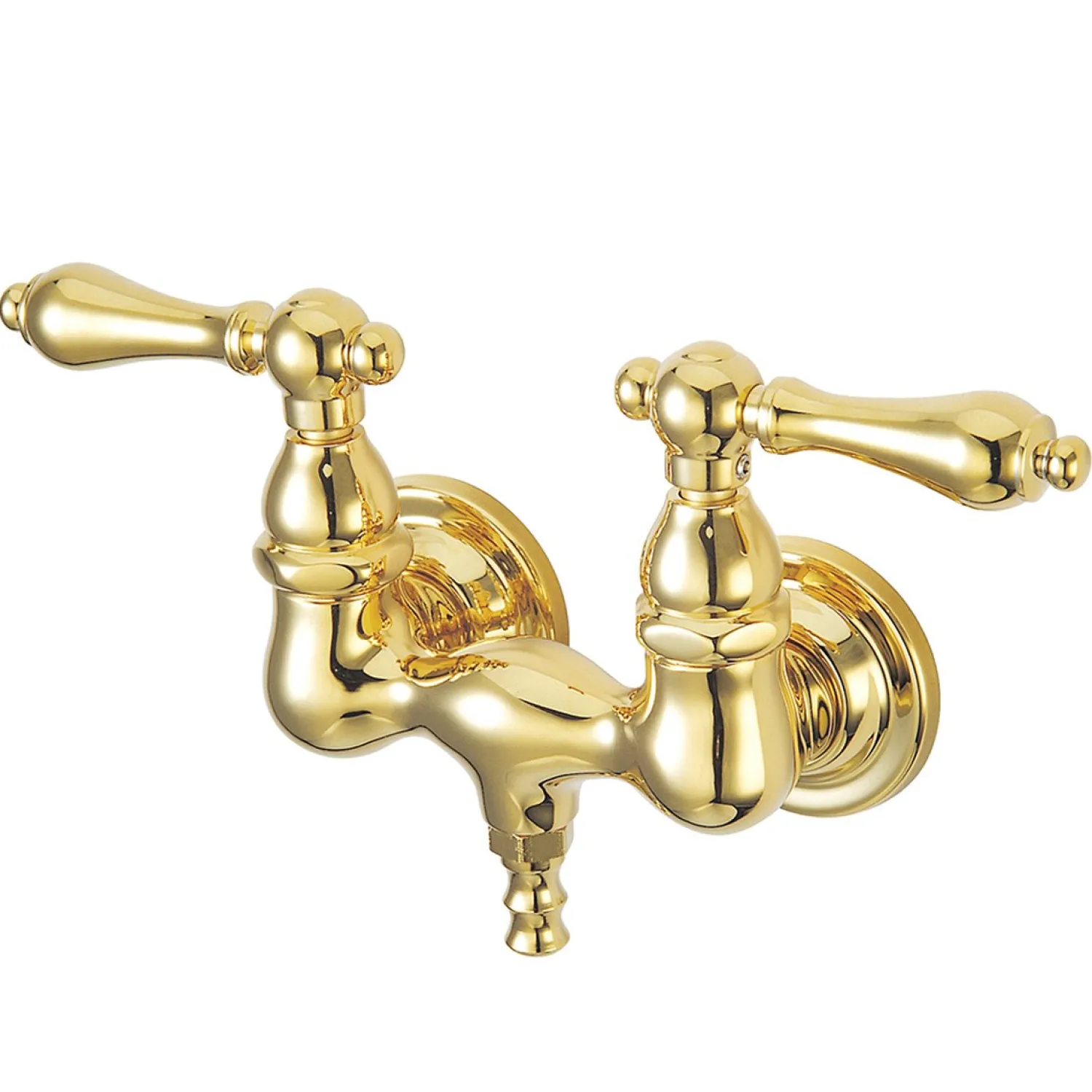 New Vintage Wall Mount 3-3/8" Clawfoot Tub Filler Tub Faucets