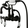 Sale Vintage Wall Mount Clawfoot Tub Filler with Hand Shower Tub Faucets