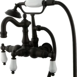 Sale Vintage Wall Mount Clawfoot Tub Filler with Hand Shower Tub Faucets