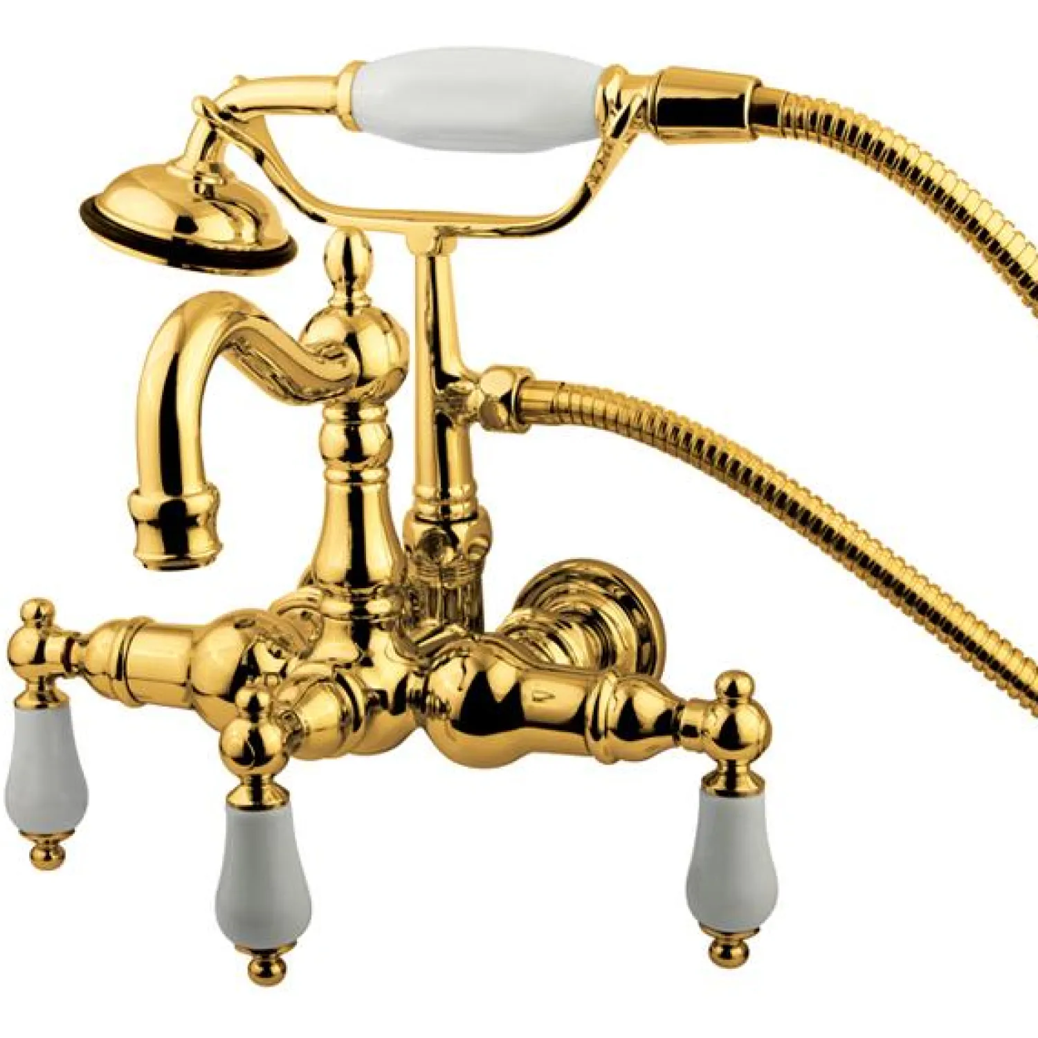 Sale Vintage Wall Mount Clawfoot Tub Filler with Hand Shower Tub Faucets