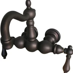 Sale Vintage 3-3/8" Wall Mount Clawfoot Tub Filler Tub Faucets