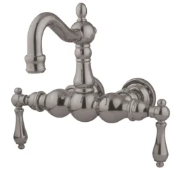 Sale Vintage 3-3/8" Wall Mount Clawfoot Tub Filler Tub Faucets
