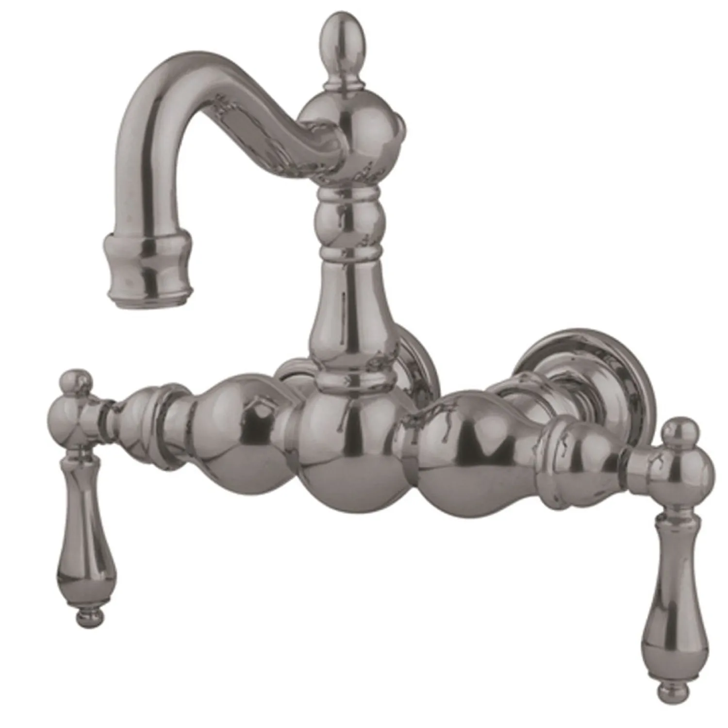 Sale Vintage 3-3/8" Wall Mount Clawfoot Tub Filler Tub Faucets