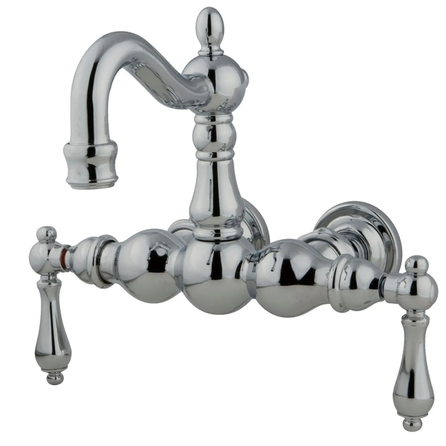 Sale Vintage 3-3/8" Wall Mount Clawfoot Tub Filler Tub Faucets