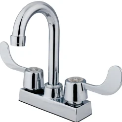 Hot Vista Handle 4" Centerset Bar Faucet in Polished Chrome Bar Faucets
