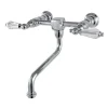 Outlet Wall Mount 8" Center Vessel Sink Faucet Wall Mount