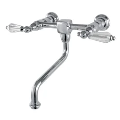 Outlet Wall Mount 8" Center Vessel Sink Faucet Wall Mount