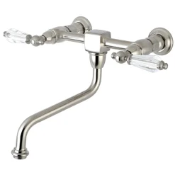 Outlet Wall Mount 8" Center Vessel Sink Faucet Wall Mount